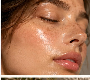Glowing skin and skincare editorial imagery for Why Your Dark Spots Are Not Fading