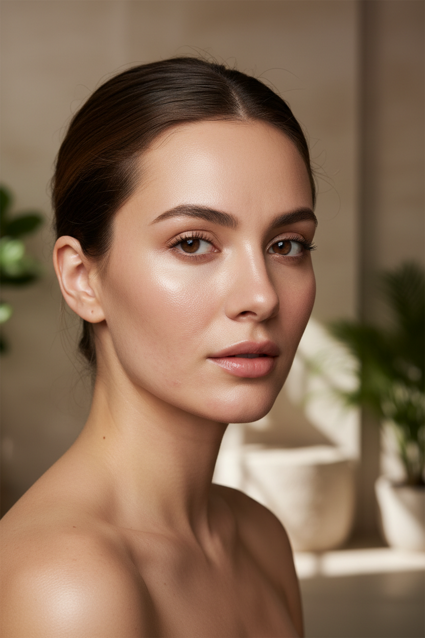 woman with hormonal acne