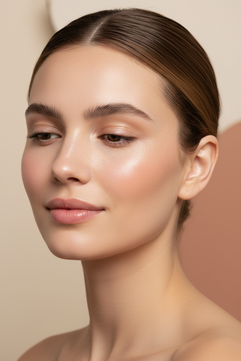 woman with sensitive skin healing with korean skincare